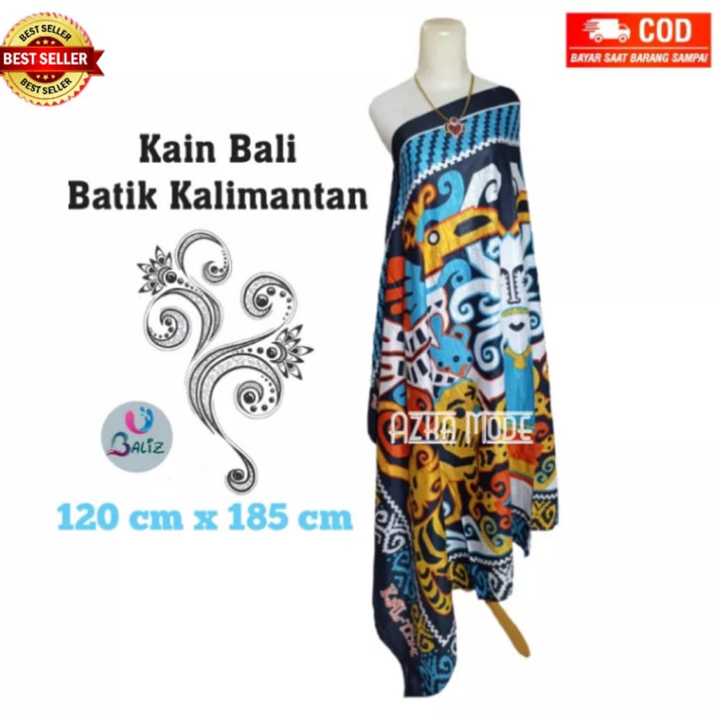 Kain Pantai Kain Bali Pantai - Kain Bali Jumbo Motif New Batik Kalimantan - Sarung Pantai SEMBILAN MODE - Sarung Bali - Kain Pantai - Kain Katun Jepang - Kain Untuk Hiasan Dinding - Kain Untuk Plafon Mobil Truk Dan Mobil 3/4 Lainnya