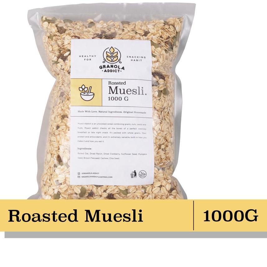 

➼ Granola Addict - Roasted Muesli Fruit & Seed 1KG ♦