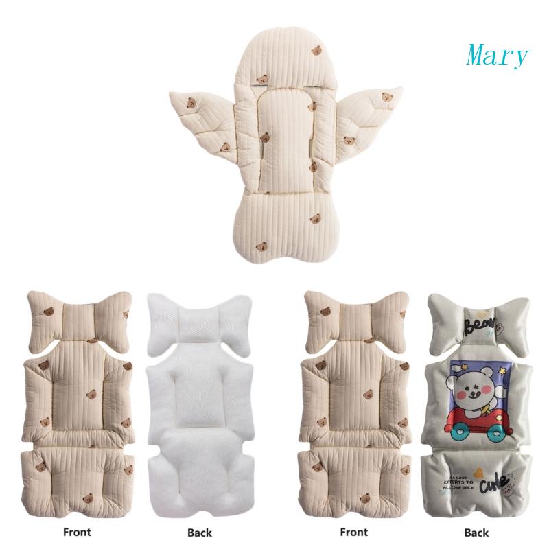 Mary Babys Stroller Cushion Soft Babys Pushchair Seat Liner Pram Penyangga Kepala &amp; Tubuh