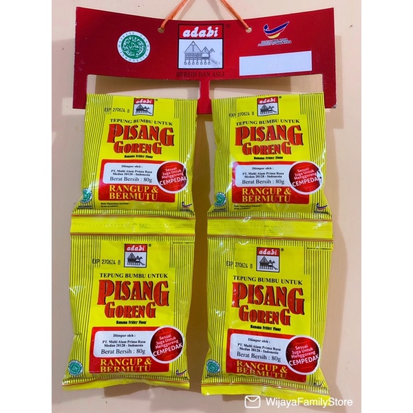 Jual Tepung Bumbu Pisang Goreng Adabi Banana Friiier Flour Tepung Goreng Pisang Crispy