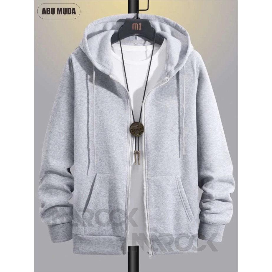 Sweater Hoodie Kombinasi Zipper Pria/Wanita Polos - Sweater Zipper Mix/kombi Warna Simple Dan Calm