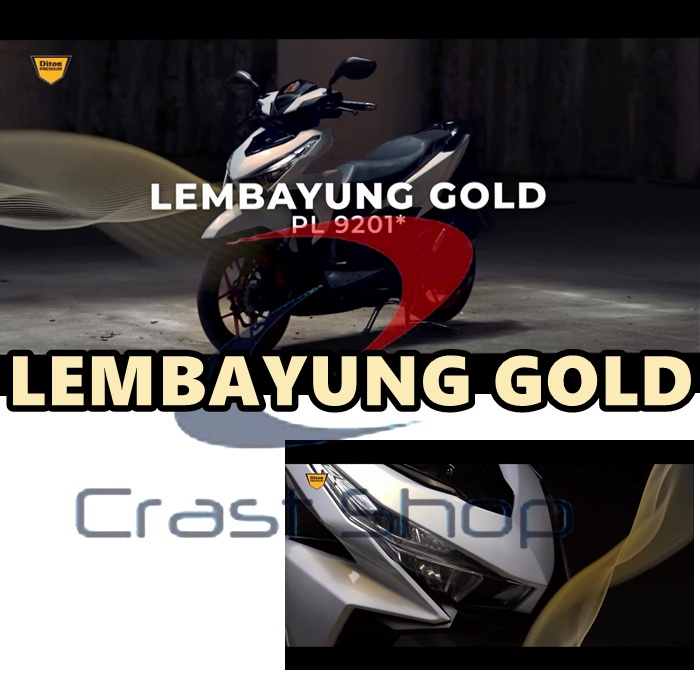 Cat Pilox Diton Premium Lembayung Gold 9201 400cc Warna Emas Mutiara Metalik Pearl