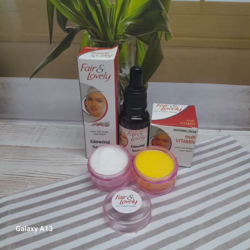 paket cream fair & lovely 3in1 / paket cream fair & lovely (cream + serum)