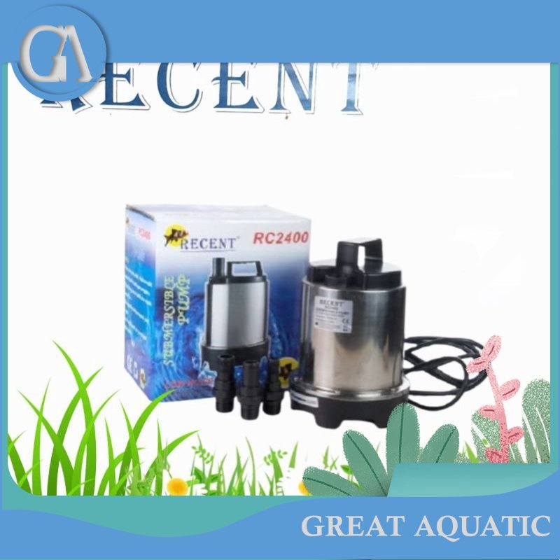 pompa celup kolam ikan recent 2400 stainless