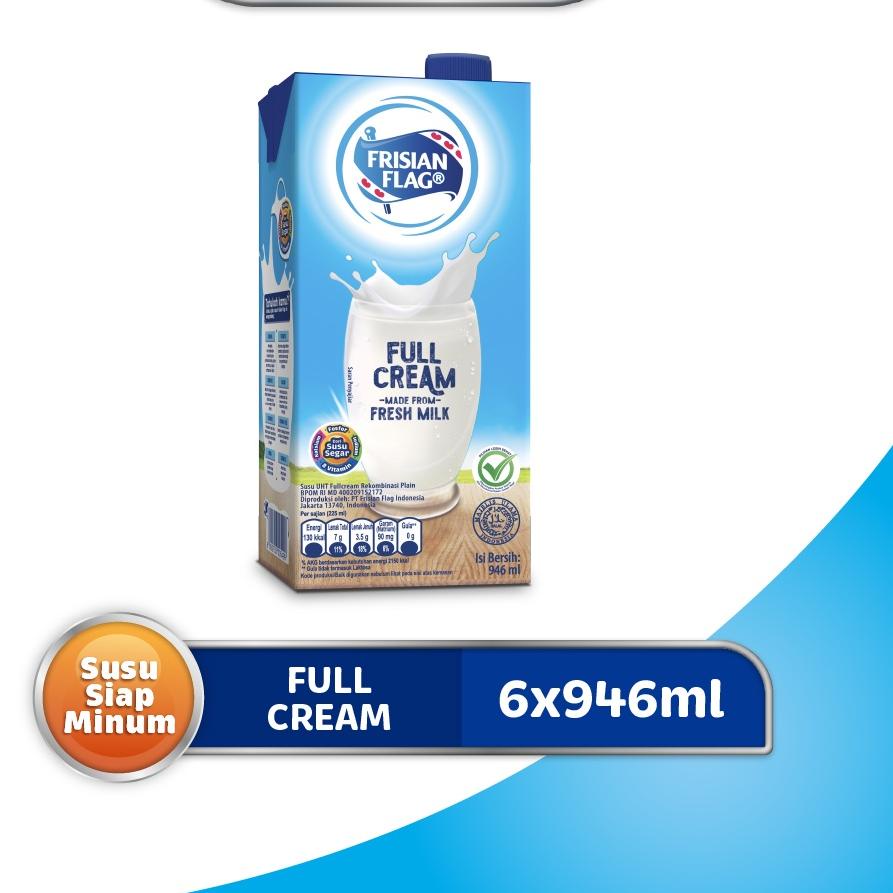 

▼ Frisian Flag Family UHT Full Cream 946 ml - 6 Pcs ❂