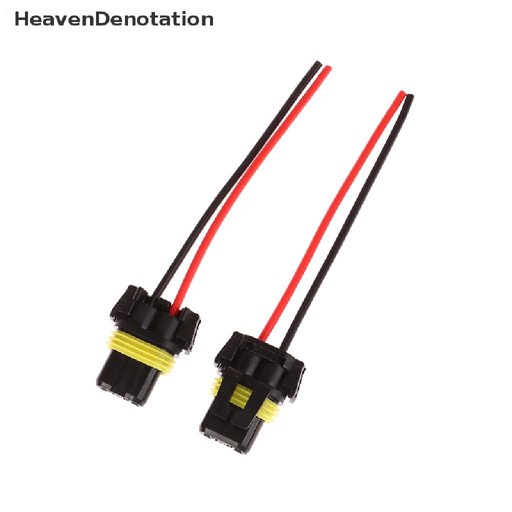 [HeavenDenotation] 1pasang Konektor Adapter Female Soket Bohlam HB3 HB4 Untuk Lampu Kabut Depan HDV