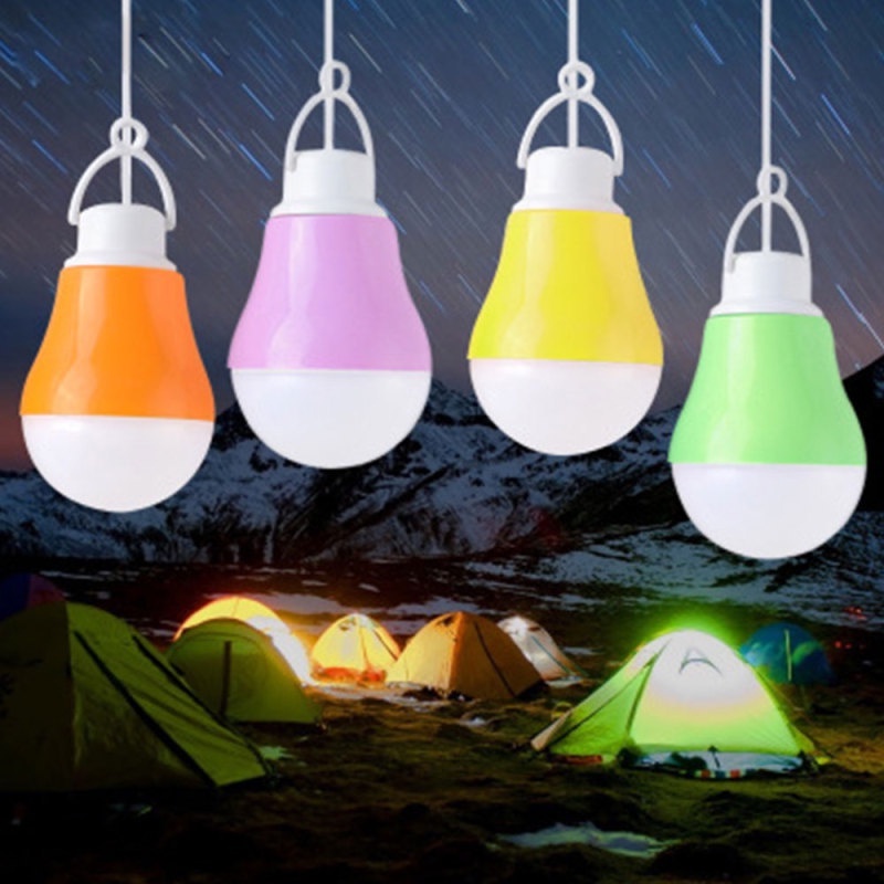 [Random Color] Colorful Emergency Hanging Lamp Extremely Bright Camping Lanterns Portable LED Bulb Tent Light For Outdoor Hiking Fishing Camping