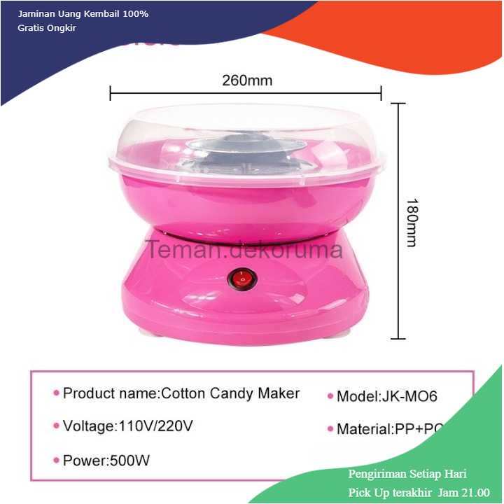 TD - GLS Fresh Delicious Mesin Arum Manis Permen Kapas Cotton Candy Maker - JK-MO6