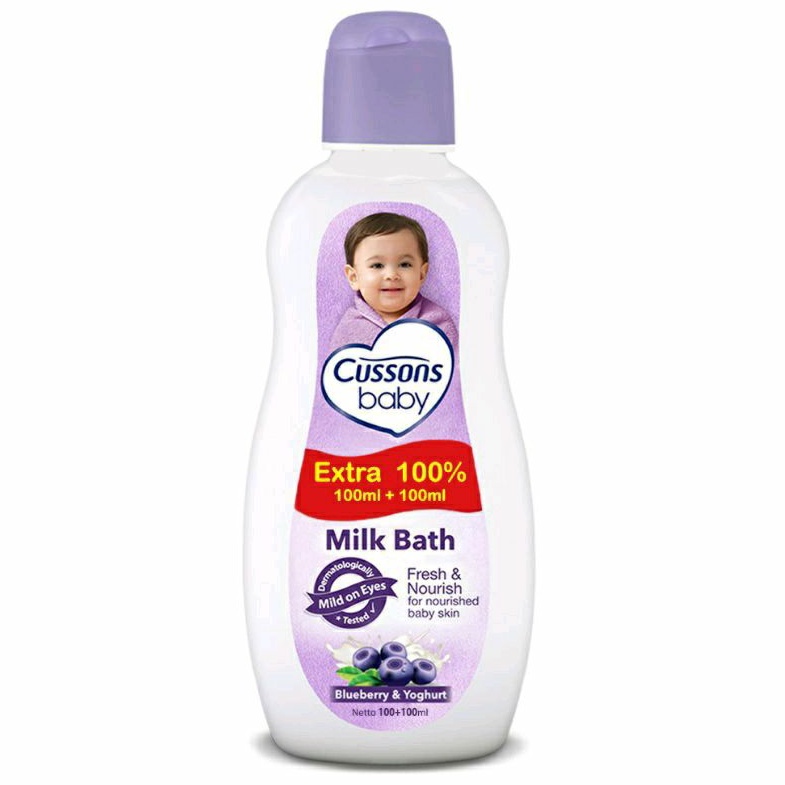 CUSSONS BABY MILK BATH 200ml Fresh &amp; Nourish Milk Berries 200ml | Sabun Cair Bayi POUCH OR PUMP