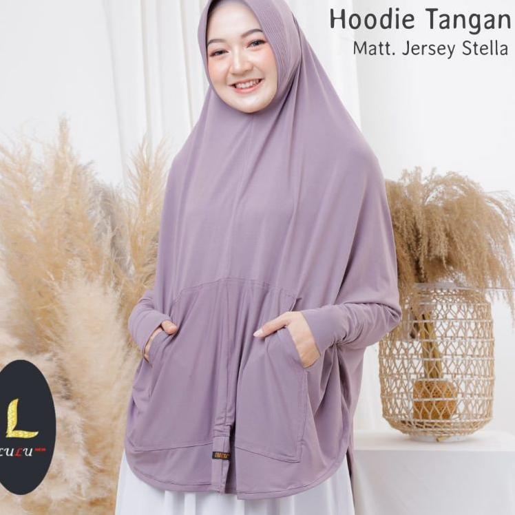 ۝ HIJAB LENGAN BERGO HOODIE TANGAN JILBAB LENGAN JUMBO SYARI PREMIUM ۞