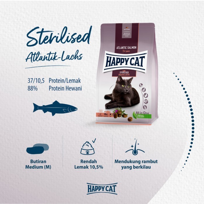 Happy Cat Sterilised Atlantic Salmon 500g Happy Cat Steril Salmon