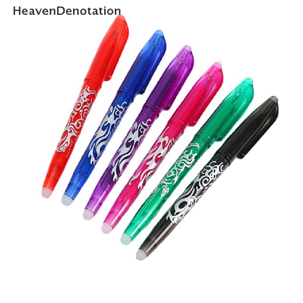 [HeavenDenotation] 4pcs/set Multi-Warna Dihapus Gel Pen 0.5mm Kawaii Pulpen Siswa Wrig Kreatif Menggambar Alat Kantor Sekolah Supply Alat Tulis HDV