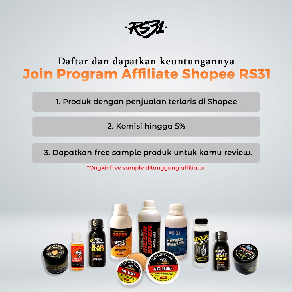 RS31 Natural Hair Pomade Isi 260 gr - Water Based Pomade Tampilan Klimis Berkilau Sepanjang Hari