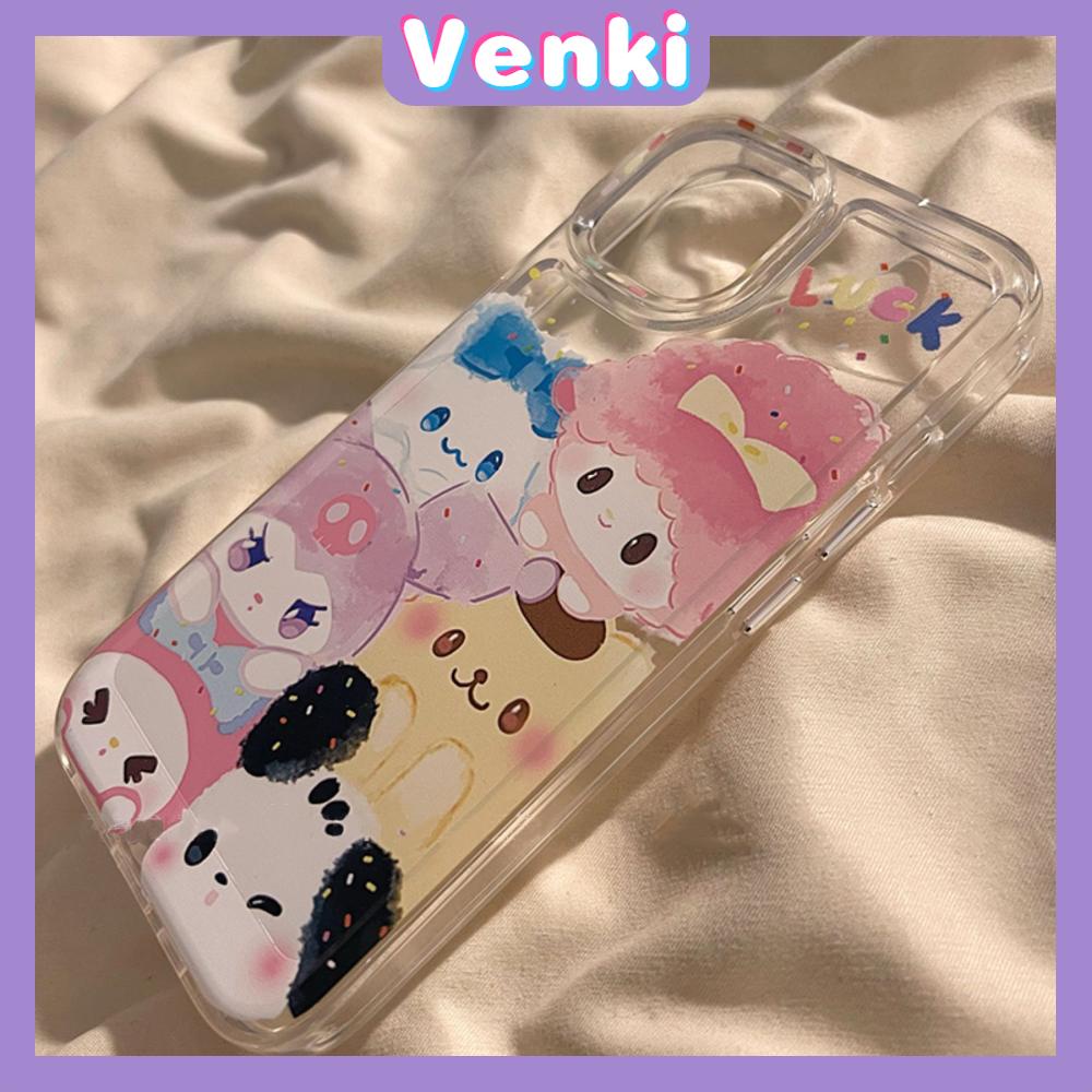 Case For iPhone 11 Soft TPU Transparent Space Case Cute Cartoon Case Plating Buttons Camera Protection Shockproof For iPhone 14 13 12 11 Plus Pro Max 6 7 8 Plus XR XS