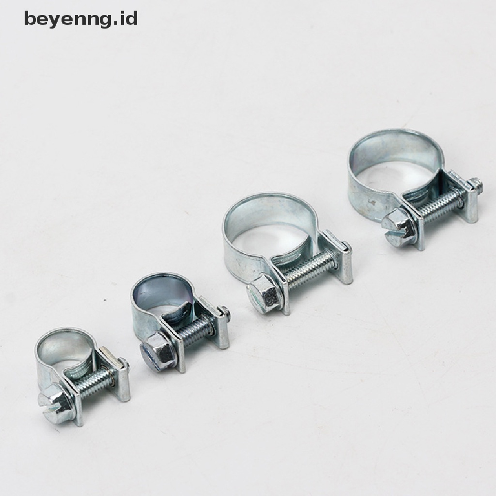 Beyen 10Pcs Klip Selang Bakar Mobil Set Mini Carbon Steel Air Hose Clamp Klip Pipa Bensin ID