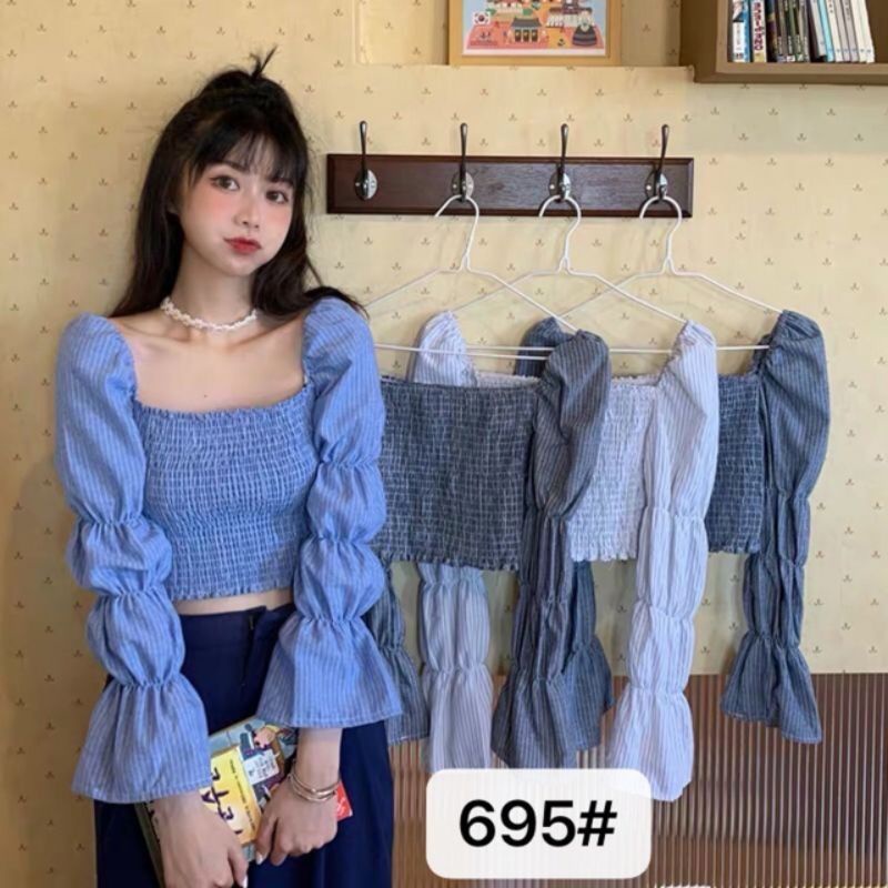 JCMP - 695 Import Top *  Atasan Wanita Korean Terbaru Kekinian