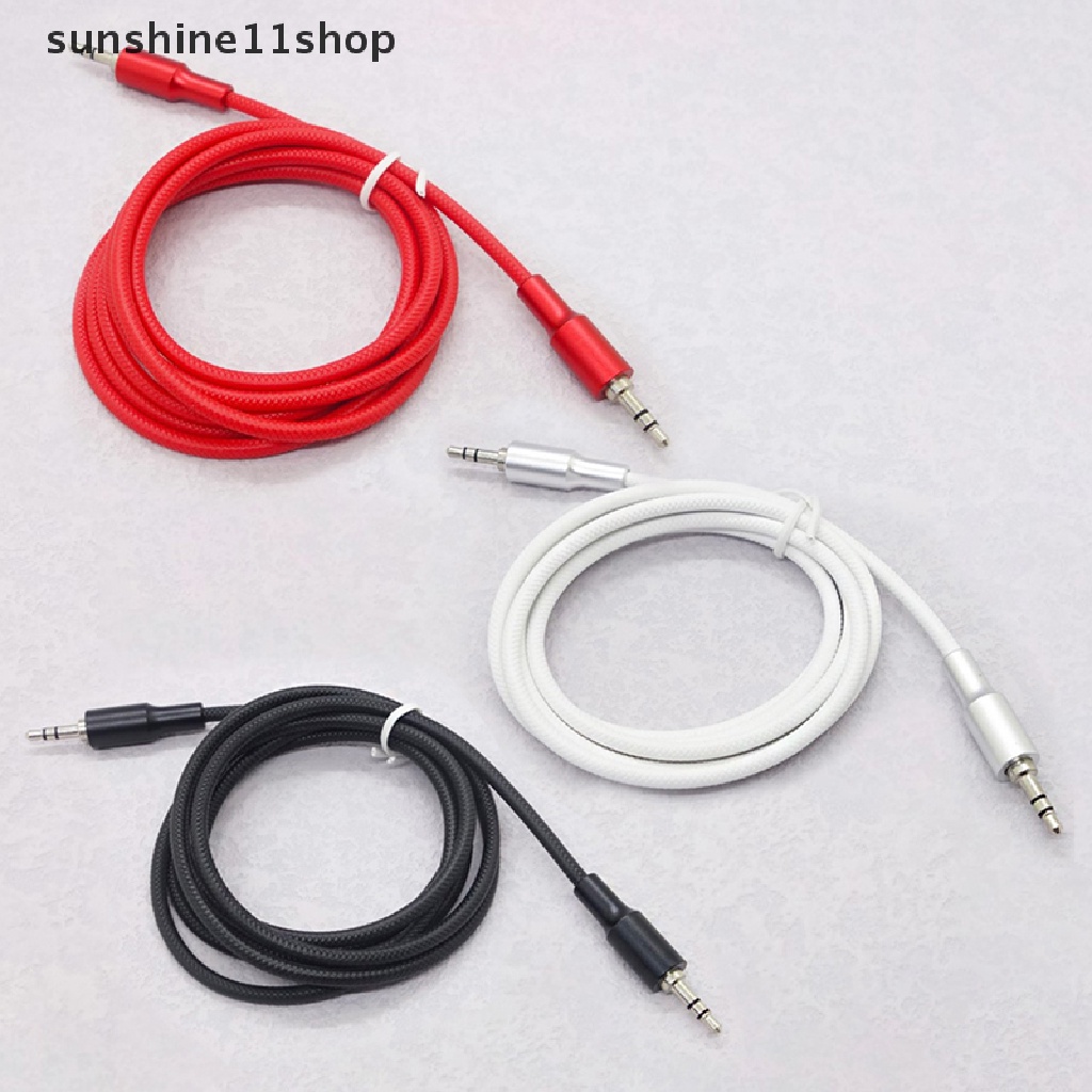 Sho Kabel Aux Speaker Kawat 3.5mm Male To Male Kabel Audio Untuk Adaptor Headphone Mobil N