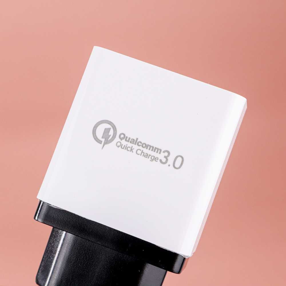 Colokan Charger USB 3 Port Qualcomm QC 3.0 EU Plug AR QC 03