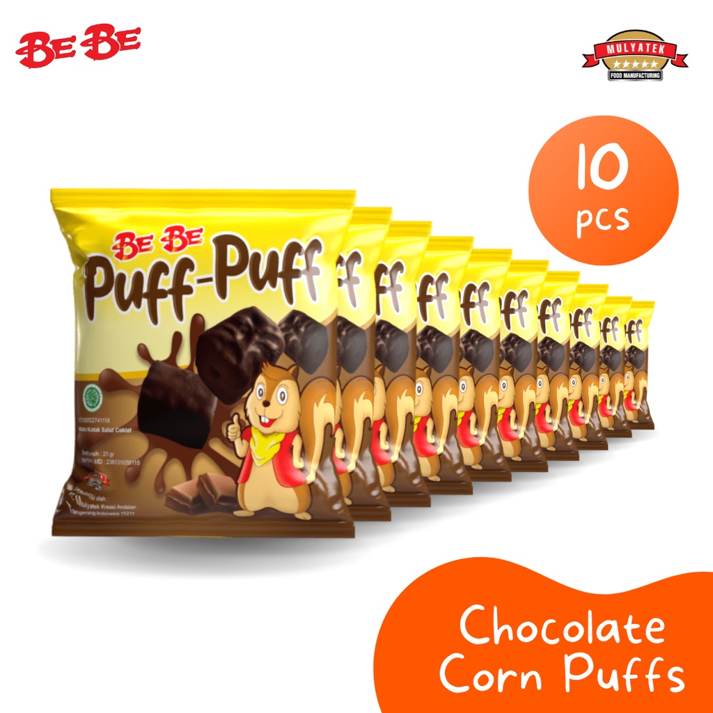 

BeBe Puff-Puff Snack Coklat Gurih - 10 pcs
