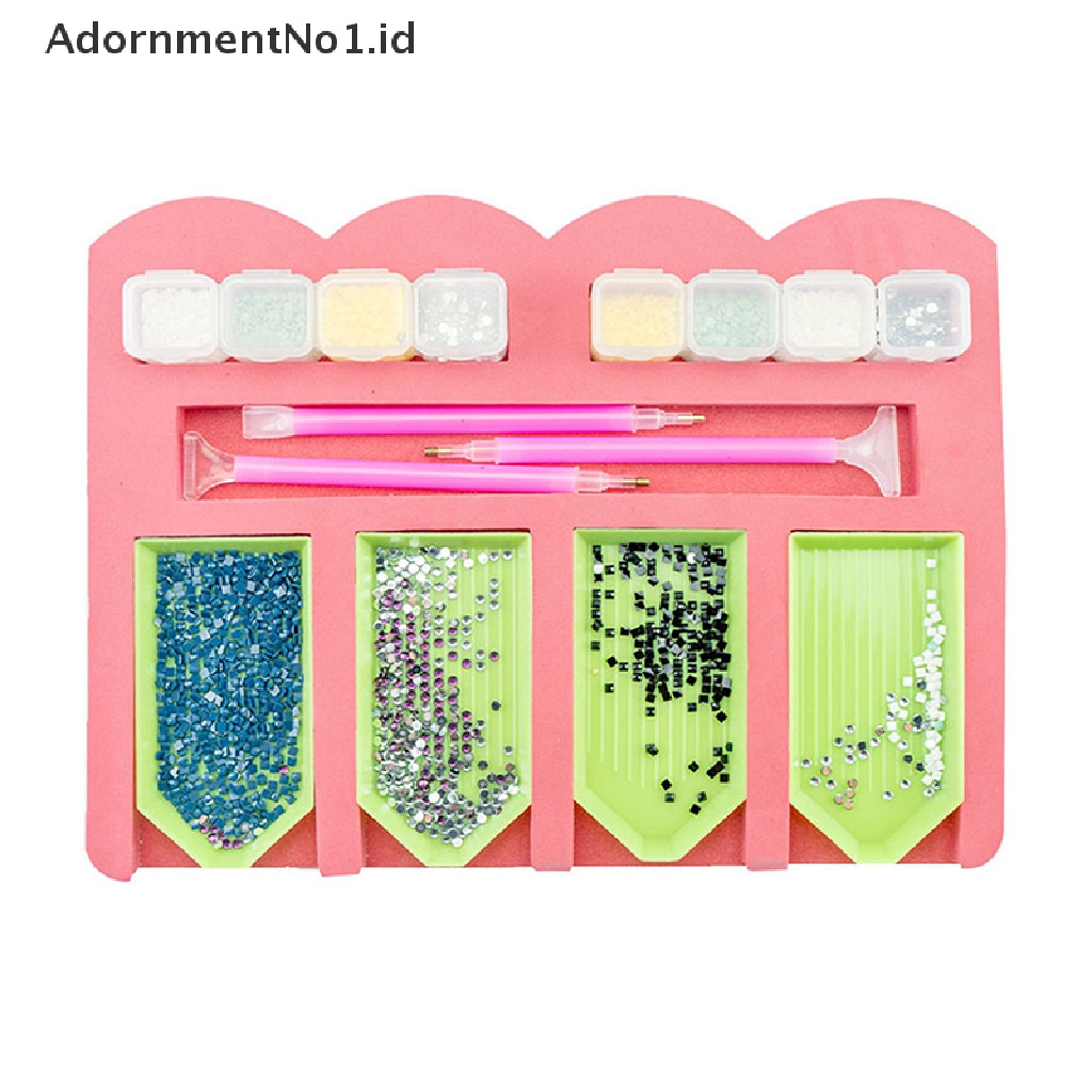 [AdornmentNo1] Diamond Paing Tray Organizer Multi Boat Holder Diamond Paing Kits Manik-Manik [ID]