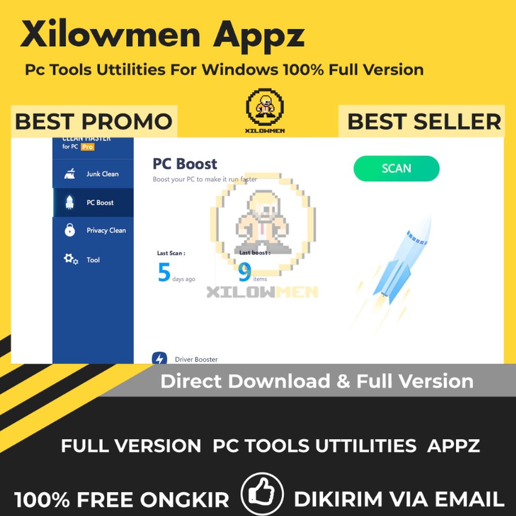 [Full Version] Clean Master for PC Pro PC Tools Software Utilities Lifetime Win OS