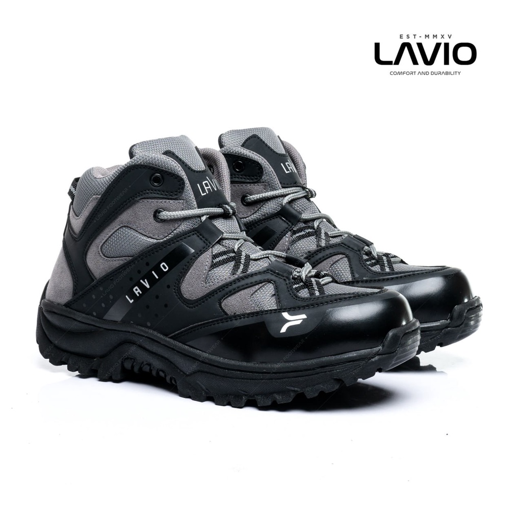 LAVIO Sepatu Septy Gibson Big Size 44 45 46 Safety Shoes Boot Ujung Besi High Premium Kerja Lapangan Proyek Hiking Outdoor