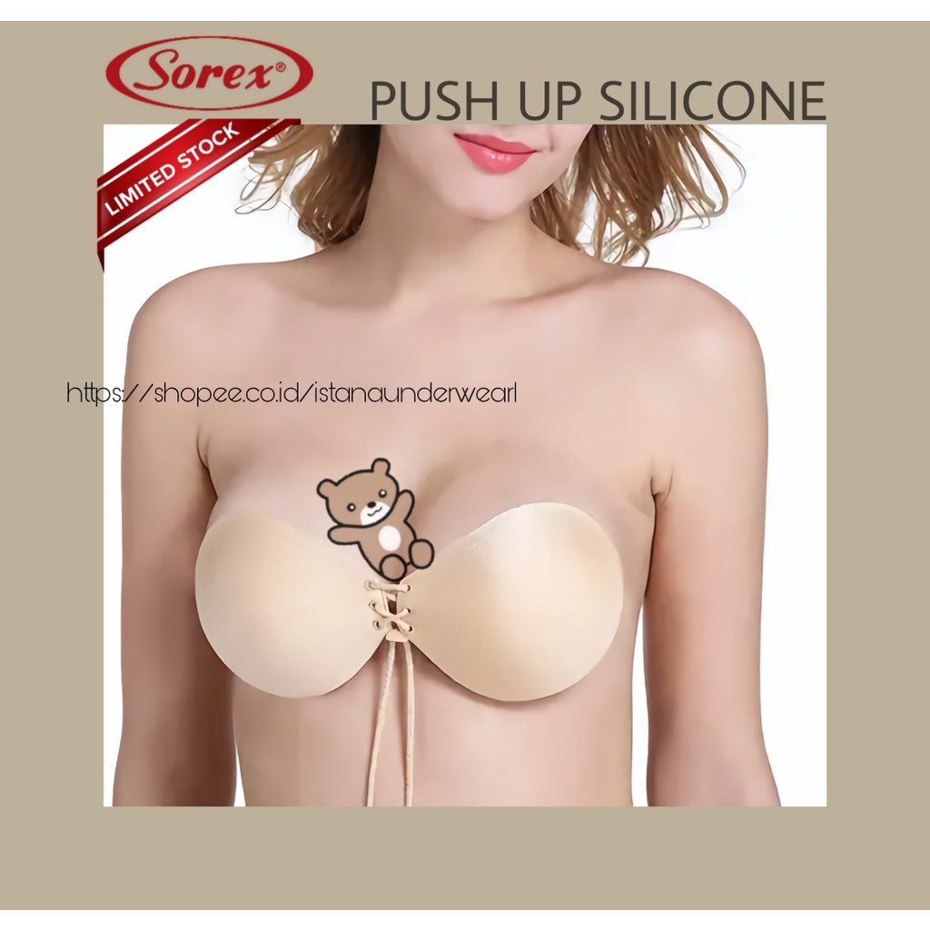 SOREX Angel Silicone Bra | Front Clip Bra Cup A - C Nipple payudara BH fashion Strapless | push up silicone SOREX