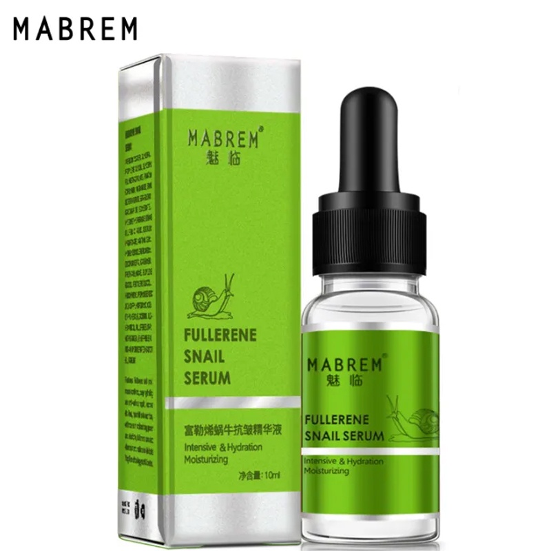 Mabrem Fullerene snail serum intensive and hydration moisturizing memperbaiki garis-garis kering, me