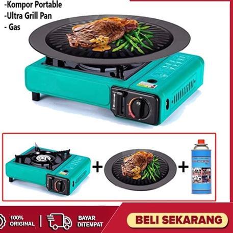 ♞ Kompor Portable Kompor Gas Portable 2 Fungsi /kompor portabel 2in1/kompor gunung/kompor gas portab
