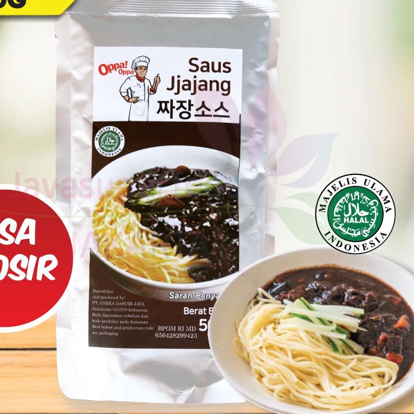 

➽ Saus Jjajang Halal Pasta Kedelai Hitam 500g Saus jjajangmyeon Oppa!Oppa ➢