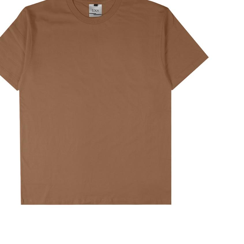 ™ Seka Basics - Kaos Polos Brown (Almond Brown) 30s ♕
