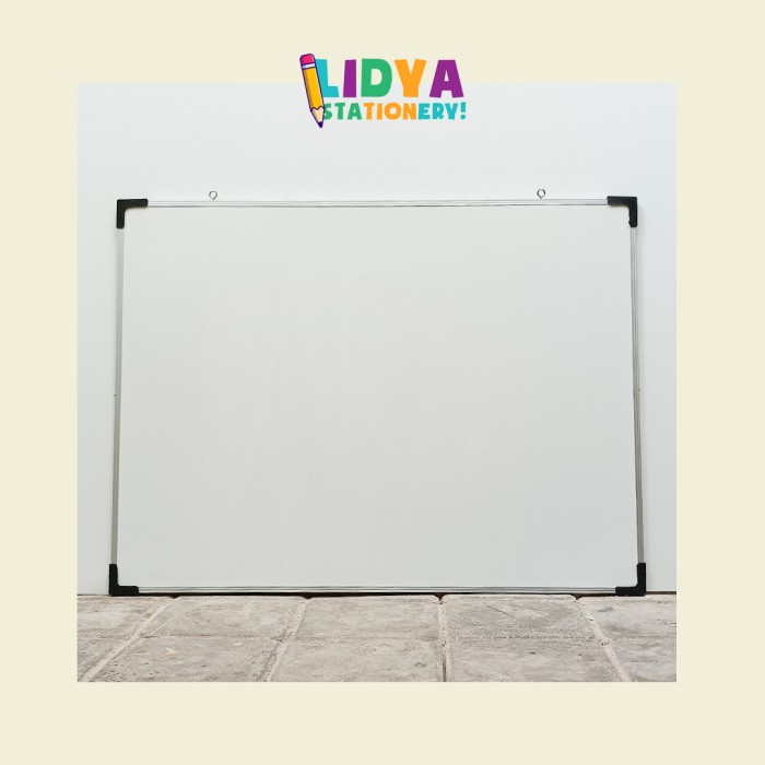 

BISA COD Whiteboard - Non Magnetic - 59cmx79cm - List Alumunium - Papan tulis