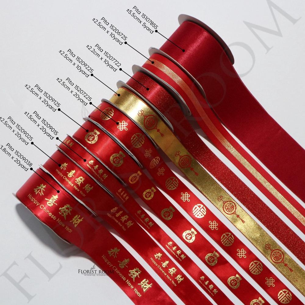 

frx60 Pita Imlek - Chinese New Year Ribbon - Hampers Spesial