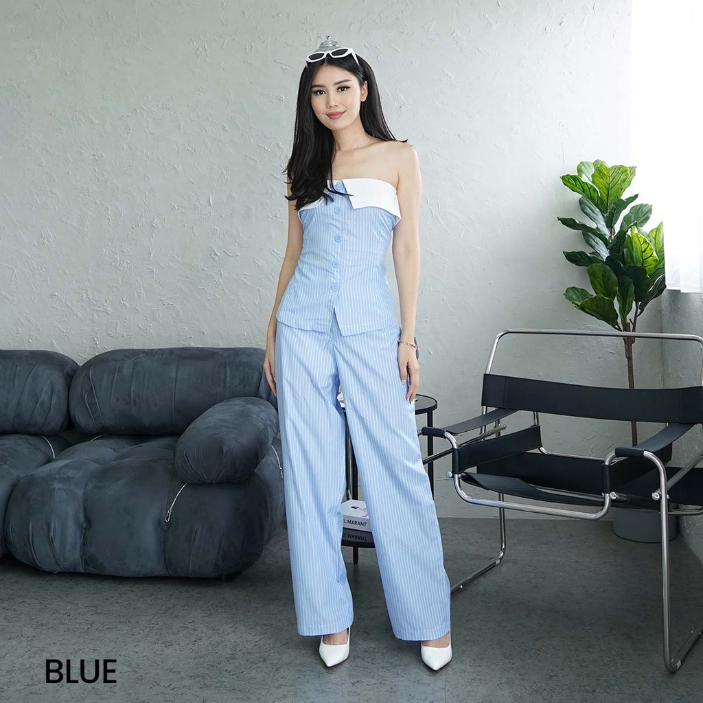 Baju One Set Feminim dan Elegant Dengan Kain Tenun Asli SYAOQI