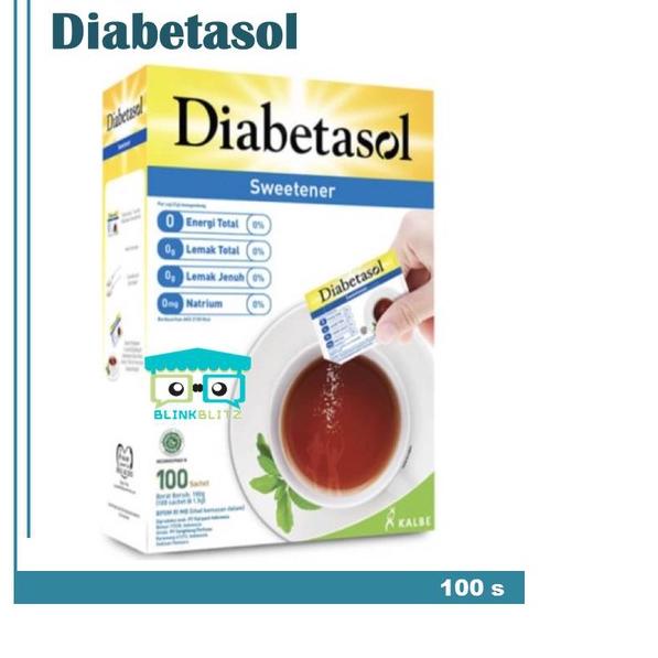 

♟ Diabetasol Sweetener Box Isi 100 Gula Diet Sachet Keto ☺