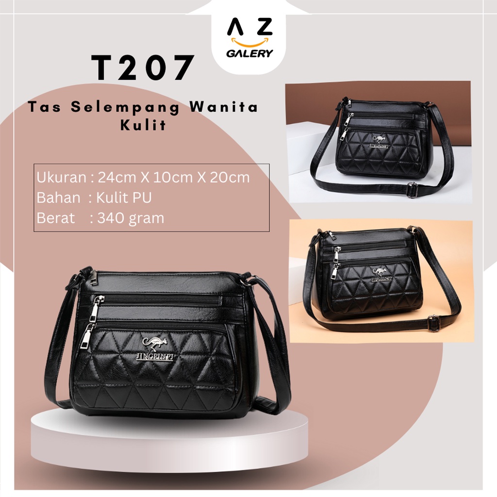 Tas Selempang Wanita Import Sling Bag PU Kekinian Tas Slempang Cewek Azgalery T207