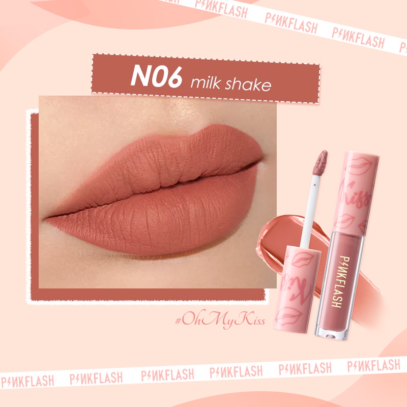 Pinkflash Lasting Matte Lip Cream N06 | LIPSTICK MATTE MURAH BPOM