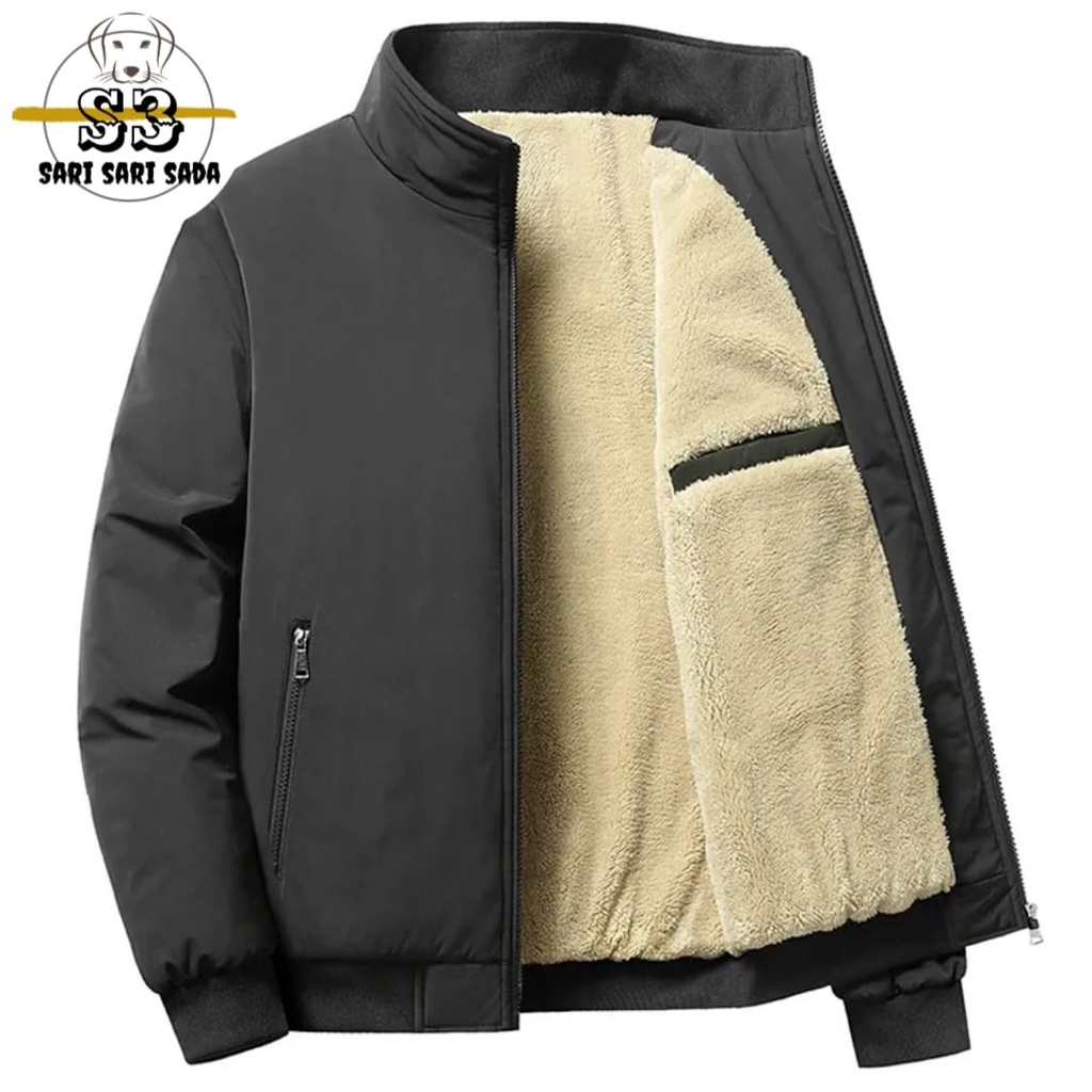 MUSIM DINGIN/ JACKET JAKET MUSIM DINGIN/ JACKET BOMBER PRIA BULU SHERPA LEMBUT JACKET BOMBER PRIA BU