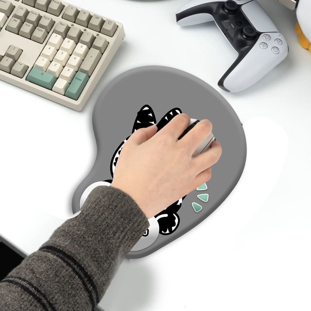 Kartun Non Slip Mouse Pad Dengan Wrist Rest Komputer Ergonomis Laptop Notebook Keyboard Mouse Mat Dengan Hand Rest Mice Pad Gaming