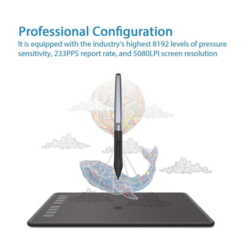 HUION INSPIROY H950P Graphics Drawing Tablet with Battery-free Pen