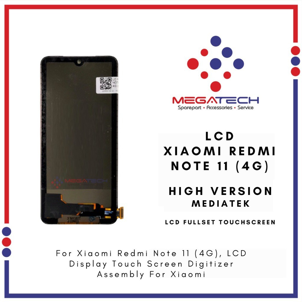 LCD Redmi Note 11 (4G) Versi Mediatek Fullset Touchscreen