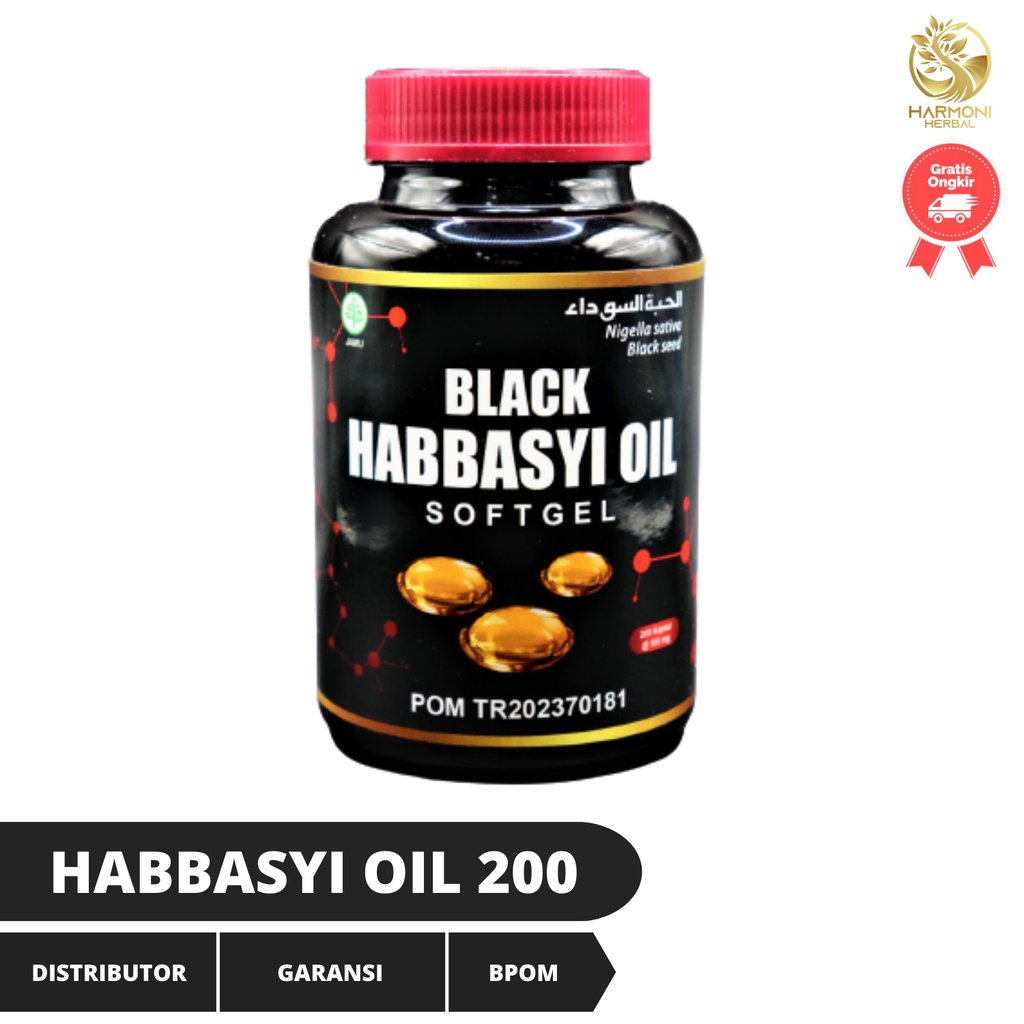 Kapsul Black Habbasyi Oil 200 Original HNU