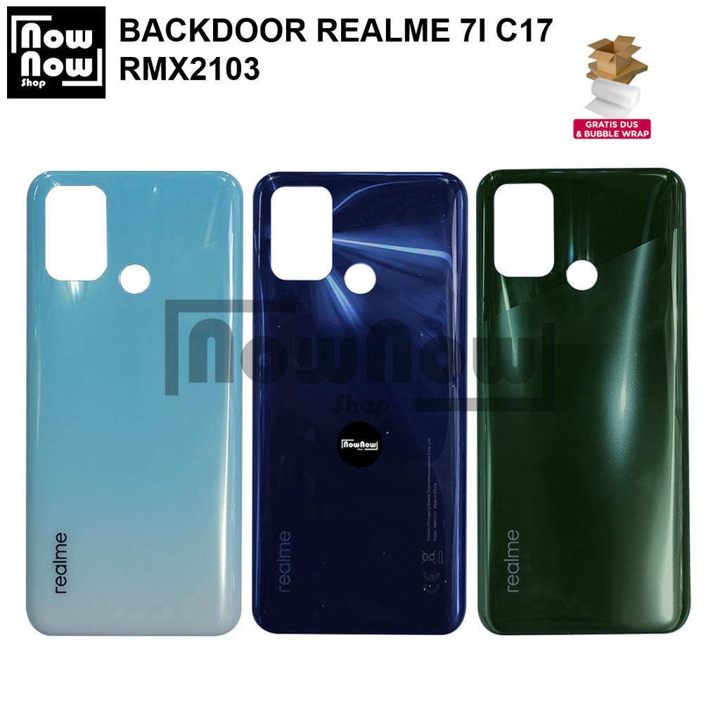 Backdoor Tutup Belakang Baterai REALME 7i C17 RMX2103 Backcover Back Casing Housing Cover Belakang Back Case