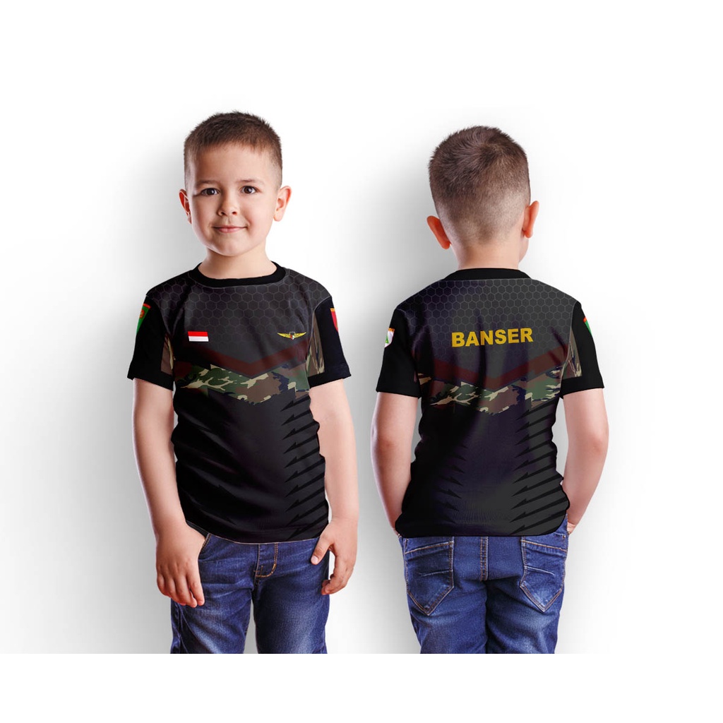 Kaos Anak BANSER NASIONAL INDONESIA Fullprint Sublime