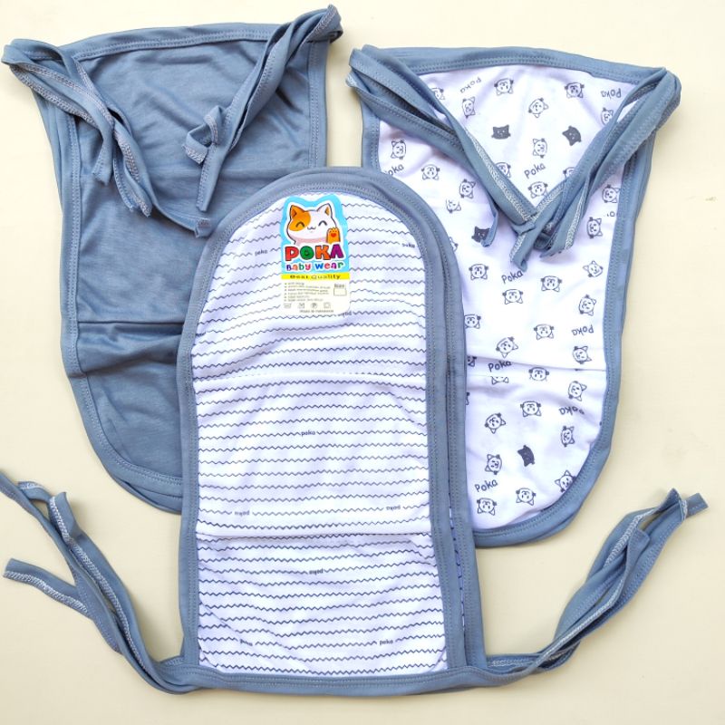 premium 1 lusin popok kain tali bayi double kain SERI ABU/popok kain cuci ulang/popok selancar bayi 