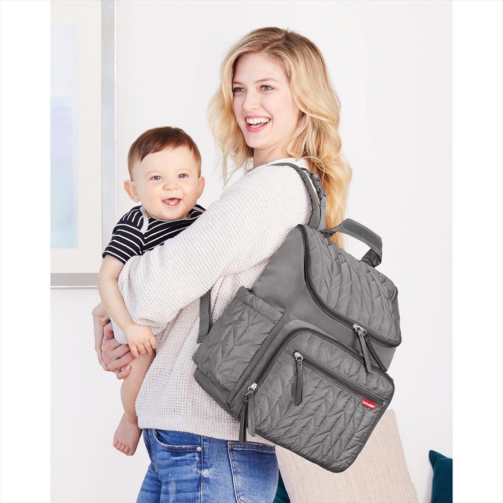 Skip Hop Forma Backpack Diaper 123562 Grey Tas Popok Bayi