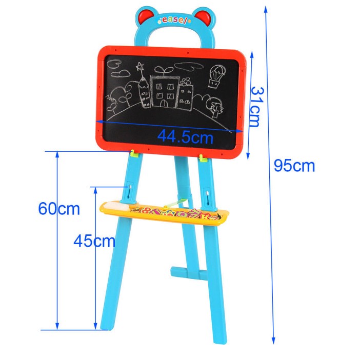 

Learning Easel 3 in 1 / Drawing Board Set / Papan Tulis Anak
