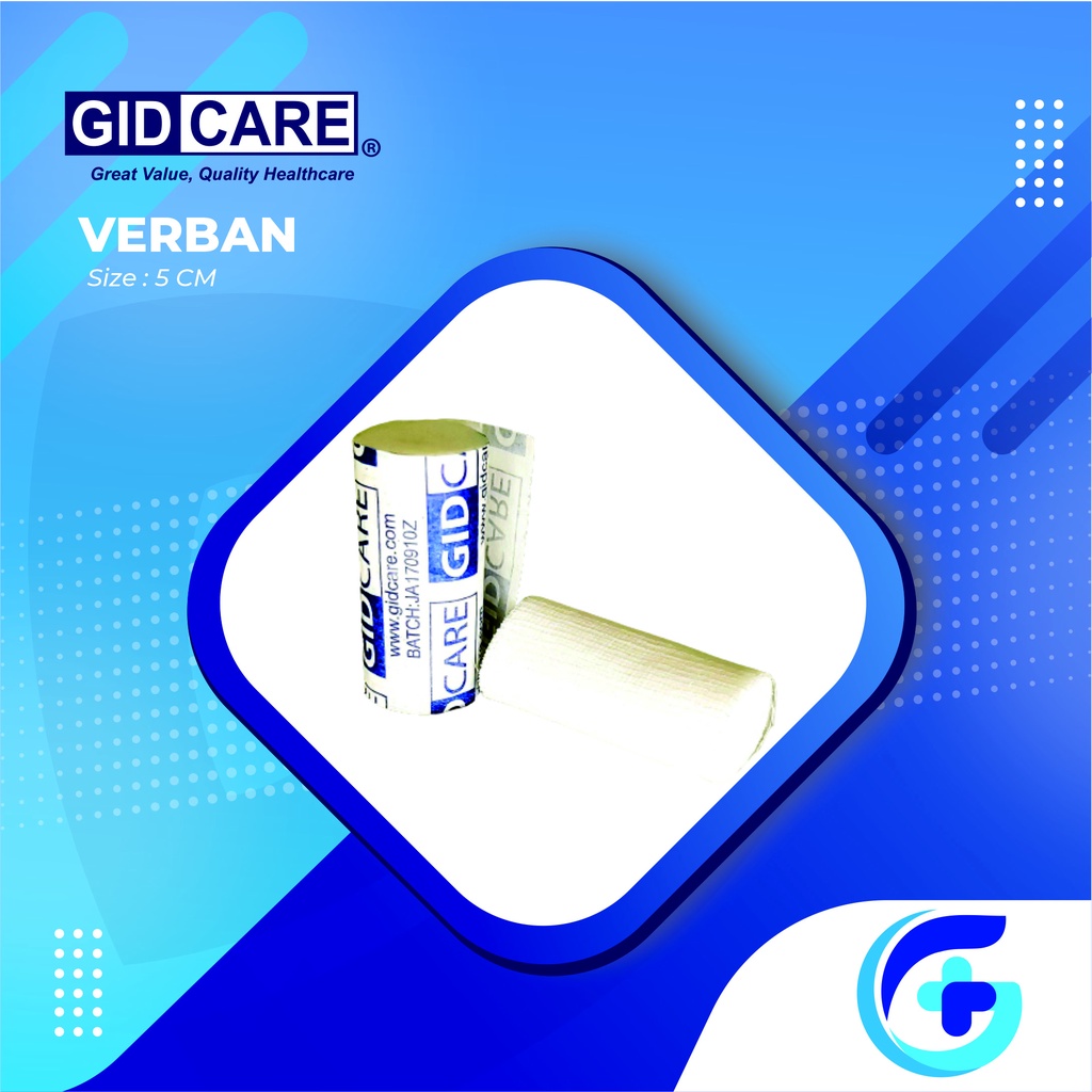 Verban / Perban / Kasa Gulung / Hidrofil 5cm, 1 pak isi 12pcs, GIDCARE