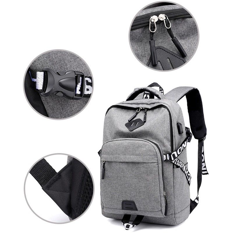 Tas Ransel Pria Wanita Kanvas Backpack Tas Punggung Remaja Sekolah SMP SMA KULIAH Tas Jumbo Kapasitas Besar