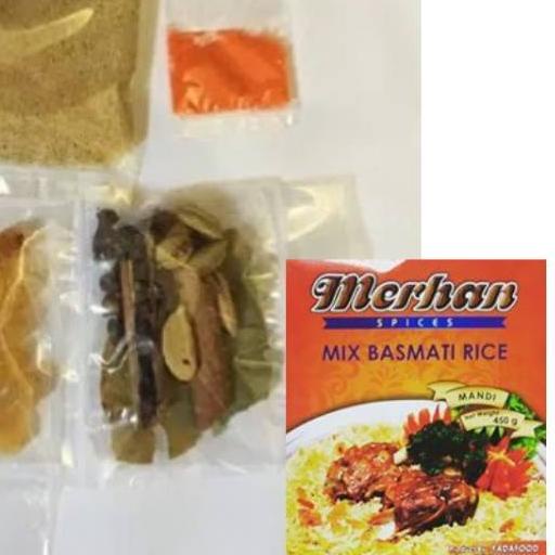 

☏ MERHAN Paket Nasi Mandhi (BERAS BASMATI+BUMBU). Enak & praktis ❂